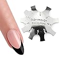 Oval Easy French Smile Line Nail Art Manicure Edge Trimmer Nail Cutter Acrylic Tool with 9 Sizes, HJ-NAT185-FS03 Beauty & Personal Care Honey Joy