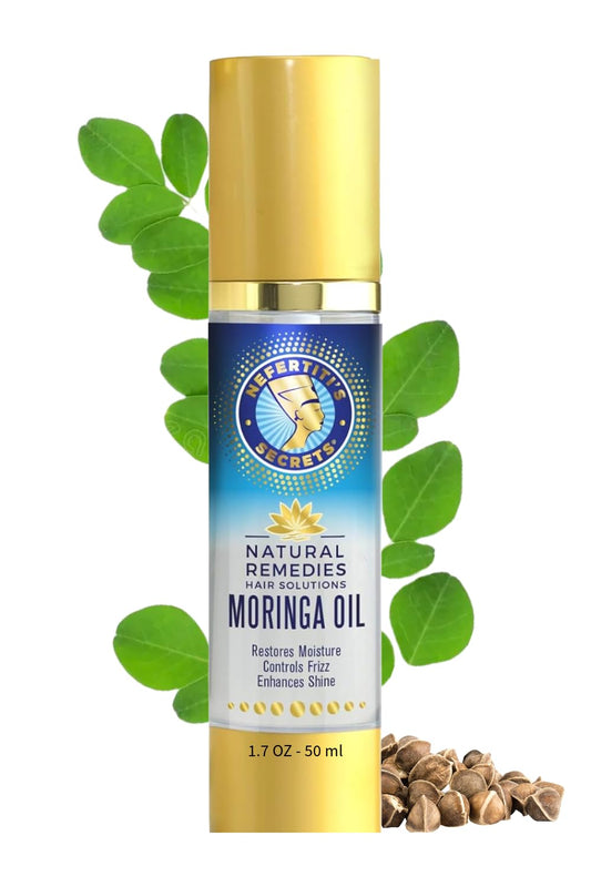 Nefertiti's Secrets Moringa Oil Organic Hair Growth - Wild Pure Rosemary Hair Oil for Nourishment, Rejuvenate & Moisturize - Curly Secret Hair Beauty & Personal Care Nefertiti's Secrets