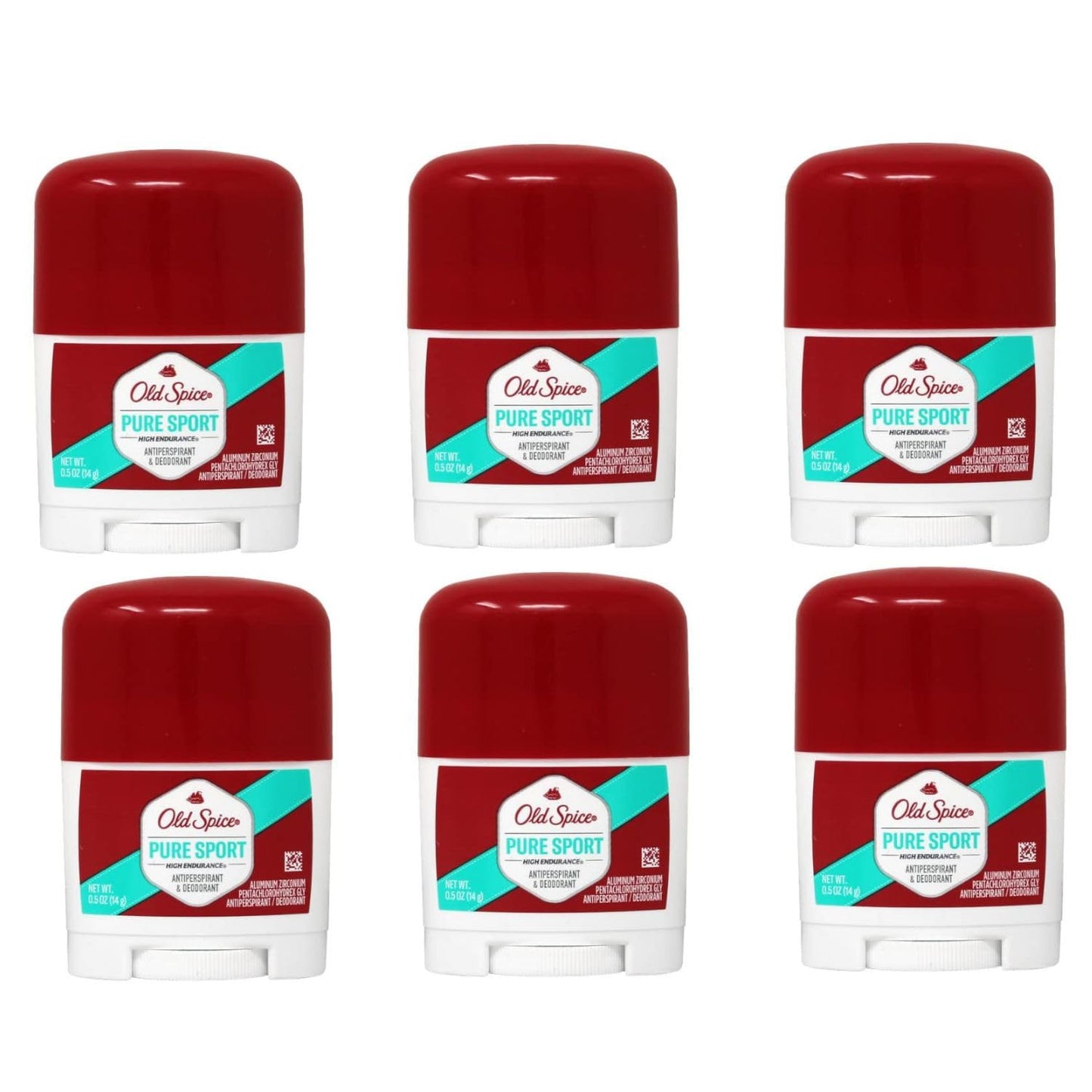 Old Spice High Endurance Antiperspirant Deodorant, Pure Sport, Travel Size 0.5 Ounce (Pack of 6) Beauty & Personal Care Old Spice