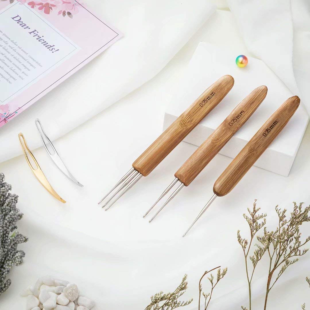 5 Pcs Dreadlocks Tool Set Includes 3 Pcs Dreadlocks Crochet 1 Hook 2 Hooks 3 Hooks Hair Weaving Needle Crochet, 2 Pcs Crochet Hair Tools Interlocking Beauty & Personal Care FFNIU