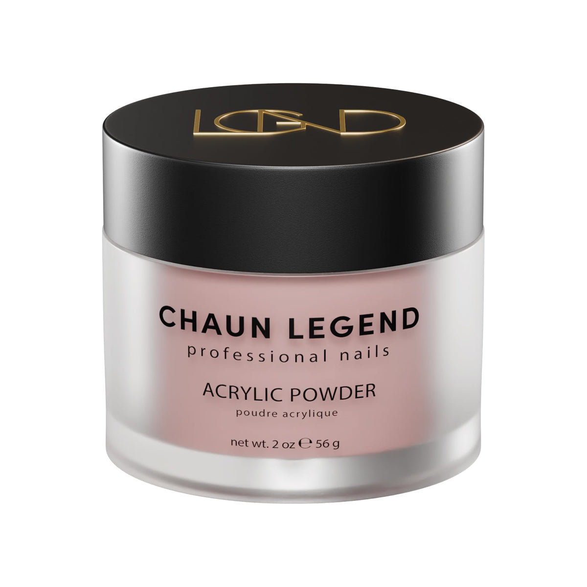 Chaun Legend Acrylic Powder, 2oz Long Lasting Salon Quality, Bubble Free, Self Leveling Professional Manicures, Fake Nails, Carving & Extensions, How