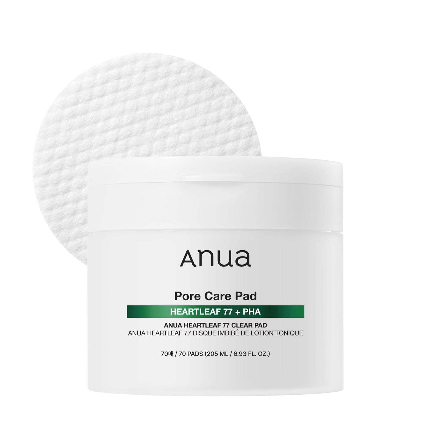 ANUA Heartleaf 77 Toner Pad 70 Sheets, PHA Dead Skin Care Low pH with Korean toner pads, Daily exfoliating, Quick & Easy Facial Mask With Hearleaf Beauty & Personal Care ANUA