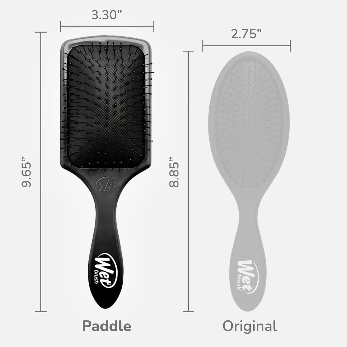 Wet Brush Paddle Detangler Hair Brush, Black, Ultra-Soft IntelliFlex Bristles with AquaVent Design, Great For Treatment & Mask Application, Women Beauty & Personal Care Wet Brush