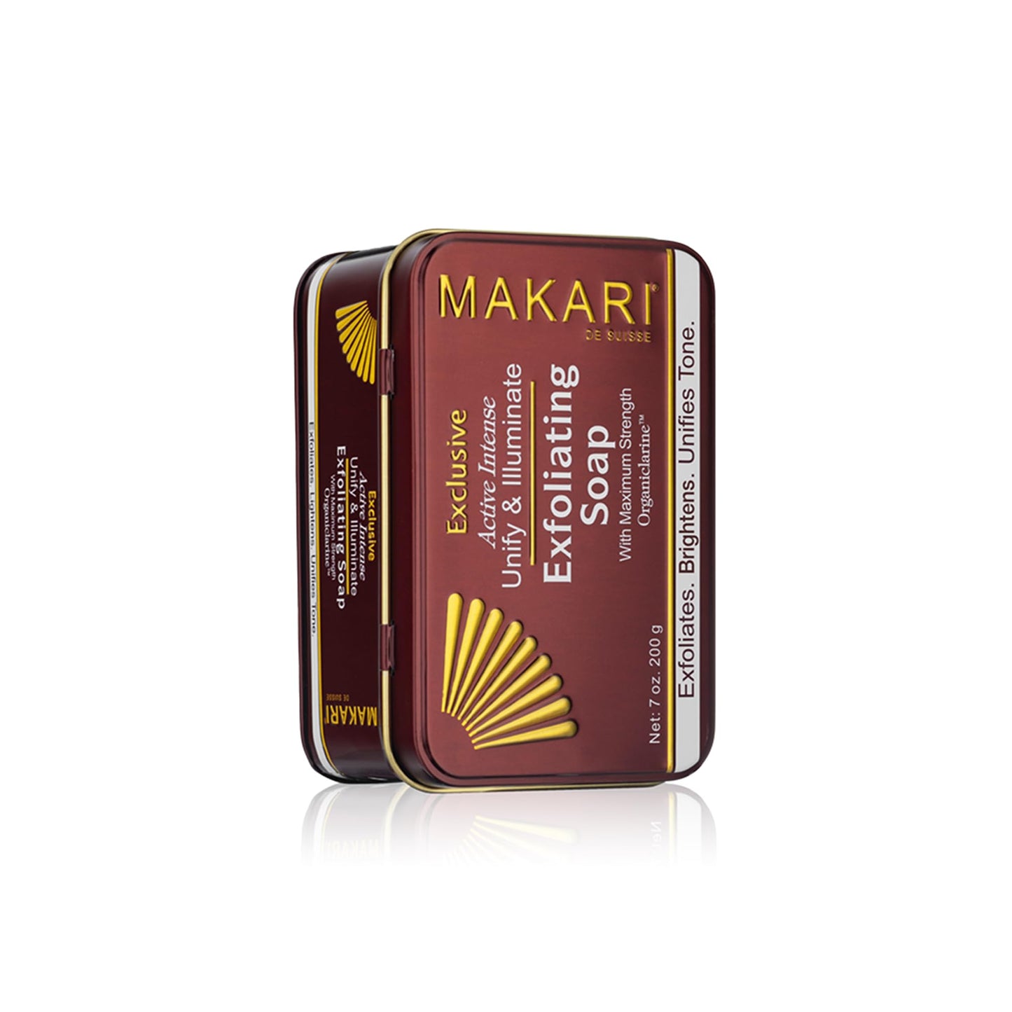MAKARI Exclusive Active Intense Exfoliating Soap (7oz) | Unify & Illuminate | Advanced Brightening Bar for Dark Spots and Blemishes | Exfoliates Dead Beauty & Personal Care MAKARI