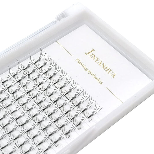 JINYANHUA Premade Eyelash Fans Extension 8-15mm Length 4d/5d/6d/7d/8d 0.07mm Short Stem Handmade Fans Premade Professional Eyelash Extensions Faux… Beauty & Personal Care JINYANHUA