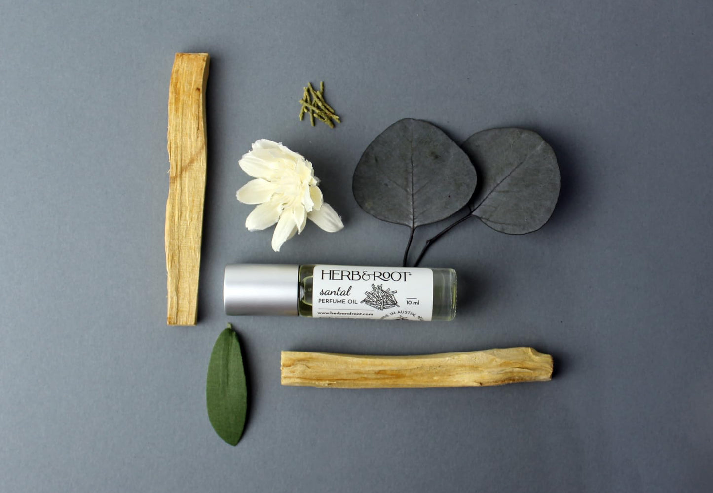 Santal Perfume Oil Rollerball (Roll on) | Herb & Root | 10ml | Virginia Cedar and Palo Santo, Smoky Woods Fragrance for Men or Women Beauty & Personal Care Herb & Root