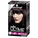 Schwarzkopf Color Ultime 1.3 Black Cherry Hair Dye, Permanent Intense Black with Diamond Brilliance, Fade-Resistant, Covers Grays, All Hair Textures Beauty & Personal Care Schwarzkopf