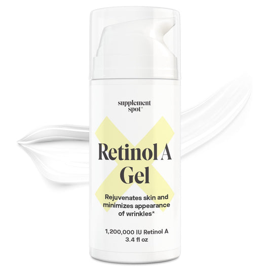 Retinol-A Gel - Anti-Aging Retinol Moisturizer Repairs Fine Lines & Wrinkles - Daily Use for Smoother, Firmer & Younger Looking Skin- (99.9% Water Beauty & Personal Care Supplement Spot