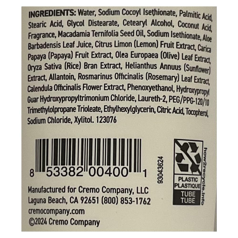 Cremo Shave Cream, Classic Citrus, 6 fl oz (Pack of 11) Beauty and Personal Care Cremo