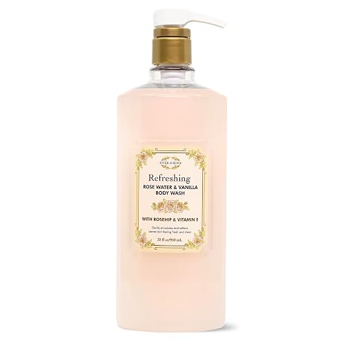 RIVER & ROWE Refreshing Rose water & Vanilla Body Wash With Rosehip & Vitamin E Beauty & Personal Care RIVER & ROWE