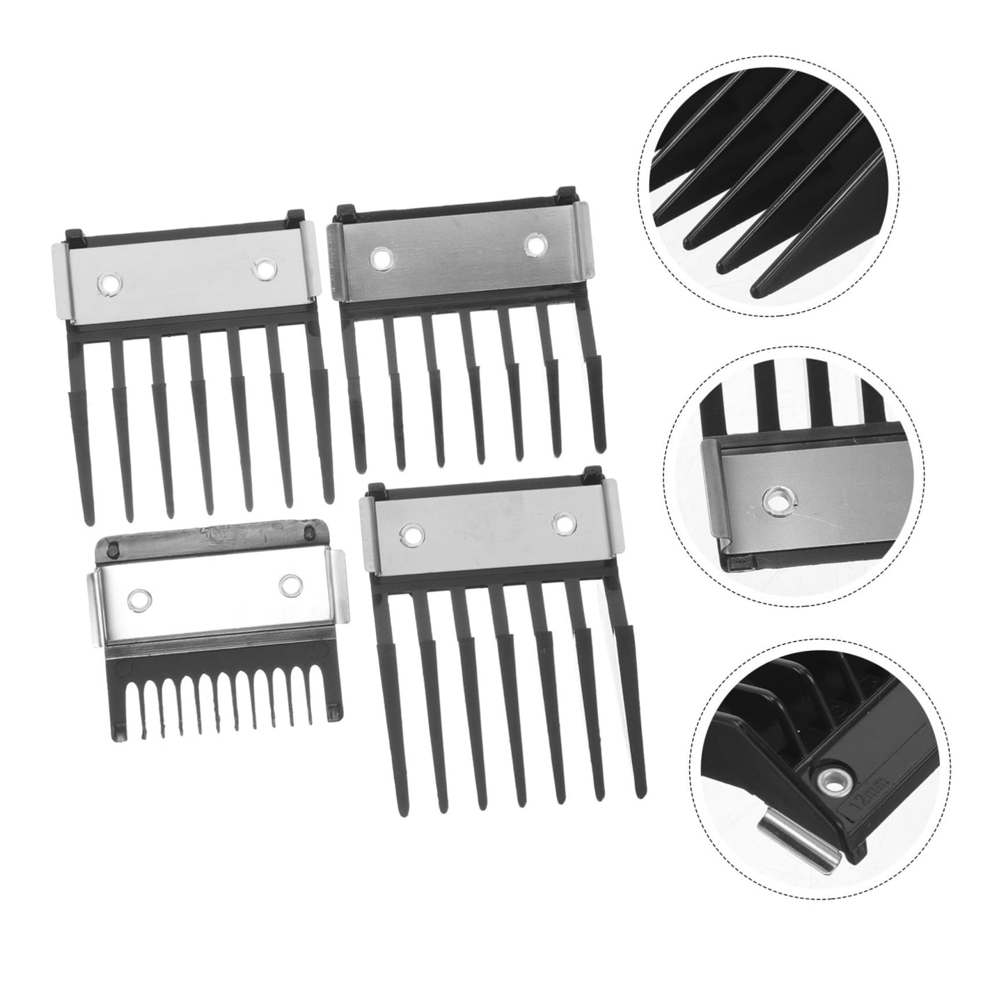 PartyKindom 4pcs Professional Hair Clipper Guards Clipper Guards Set Cutting Combs for Men Grooming Trimmer Guides Beauty and Personal Care PartyKindom