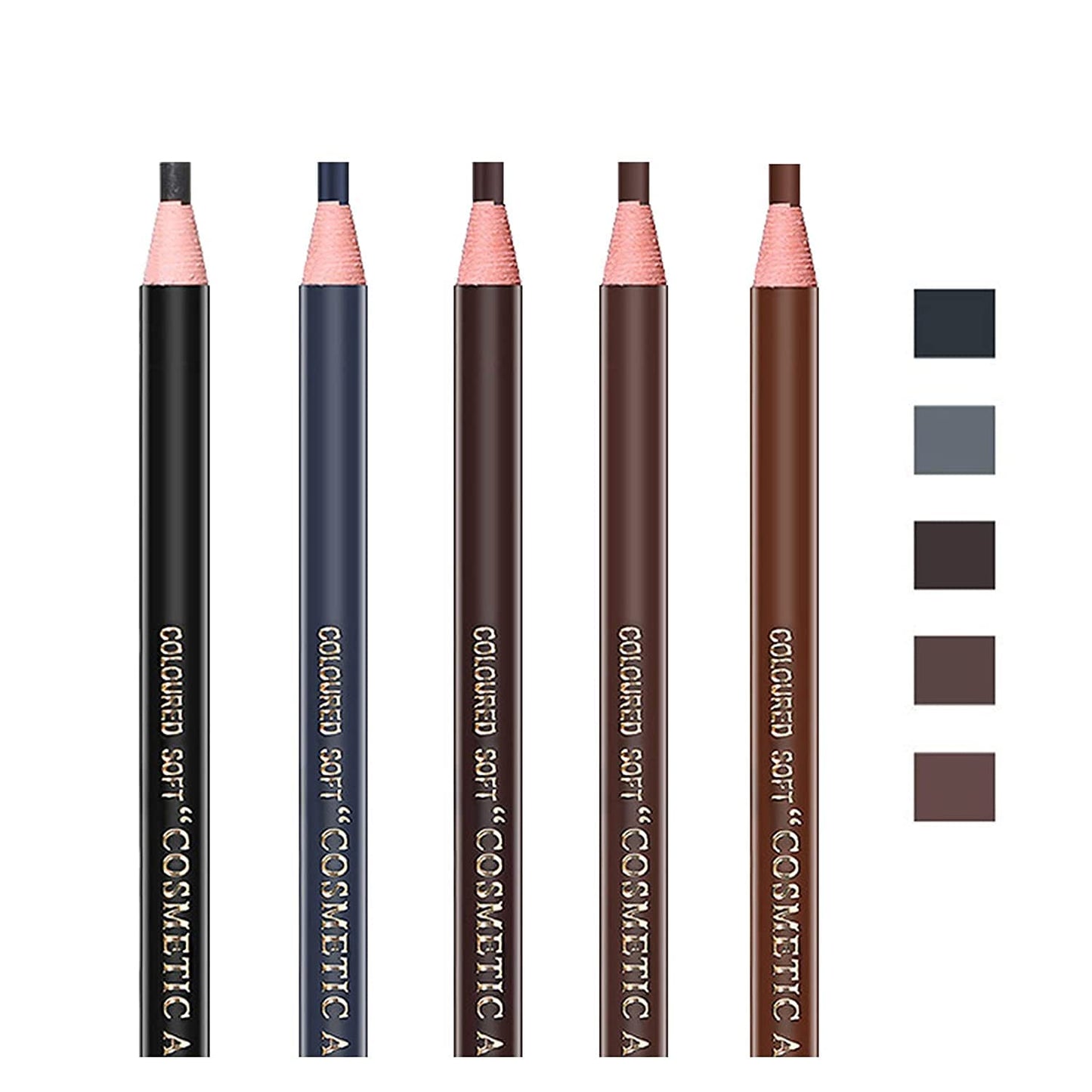 5 COLORS Set Eyebrow Pencil Drawing Eye Brow Pen Peel Off Makeup Cosmetic Beauty & Personal Care queenland