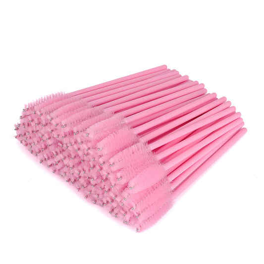 Disposable Eyelash Mascara Brushes Wands Applicator Makeup Kits 100 Pack (Baby Pink) Beauty and Personal Care G2PLUS Default Title