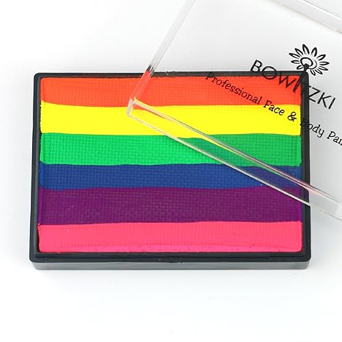 Bowitzki Face and Body Paint Split Cake 50g Body Painting Water Based Eyeliner Graphic Hydra Liner Makeup Glow Fluorescent Color Neon for Halloween Beauty & Personal Care Bowitzki