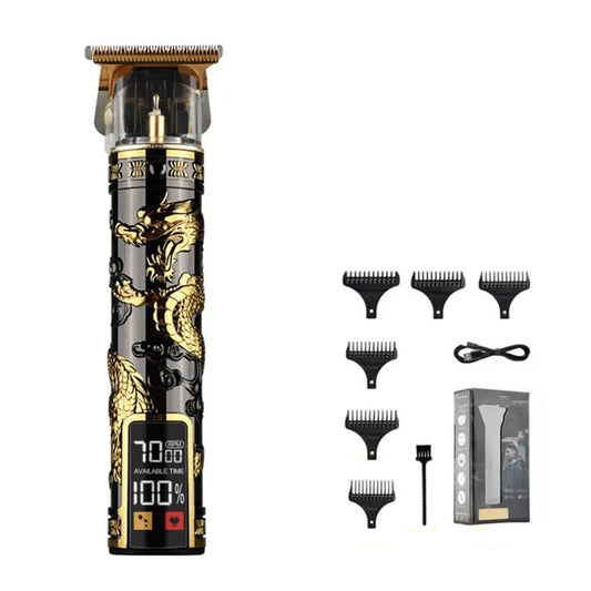 Razors LCD Digital Display Electric Hair Clipper, Oil Head, Carving, Electric Hair Clipper, Hair Salon, Household Electric Hair Clipper(Platinum Beauty and Personal Care EWKYLSEM