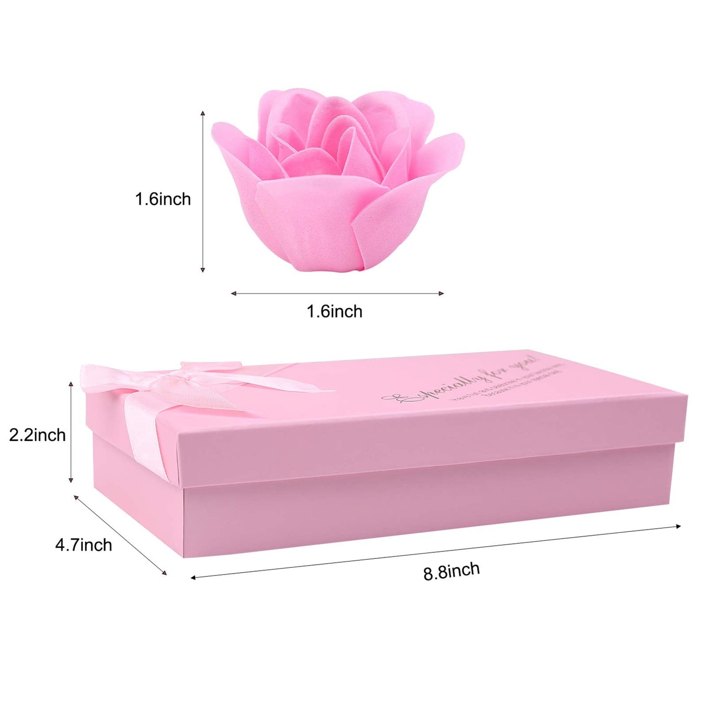 Rotumaty 18 PCS Floral Scented Bath Soap Rose Flower Petals, Plant Essential Oil Rose Soap Set, Best Gifts for Her Women Girls Mom Lover Birthday Beauty & Personal Care Rotumaty