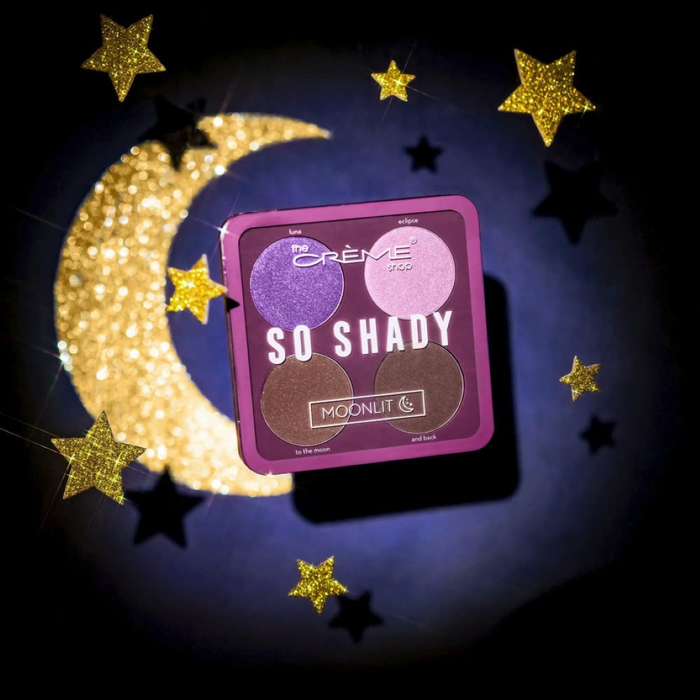 The Crème Shop -"So Shady Eyeshadow Palette (Moonlit) 4 Eyeshadow Shades Palette Beauty & Personal Care The Crème Shop