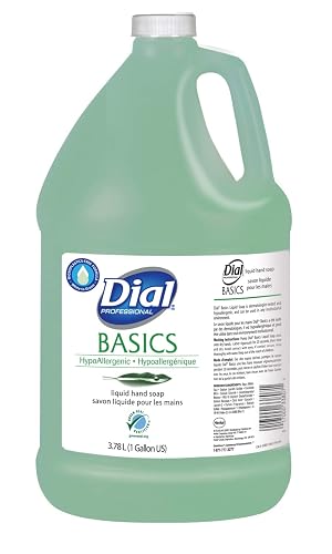 Dial Professional Basics Hypoallergenic Liquid Hand Soap, Green Seal Certified, 1 Gallon Bottle (Pack of 4) Beauty & Personal Care Dial