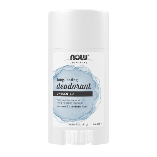 NOW Foods Solutions, Long Lasting Deodorant, Unscented, Paraben & Aluminum Free, 2.2-Ounce Beauty and Personal Care NOW Foods