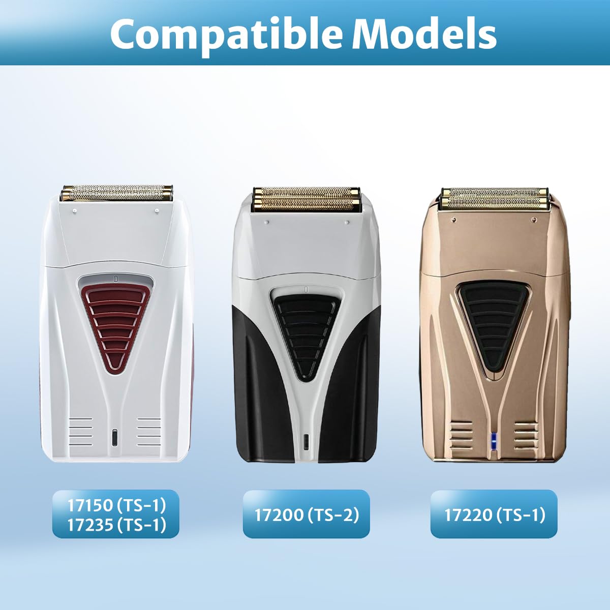 Foil Shaver Replacement Foil Compatible with Andis Foil Shaver TS1 (17150, 17235, 17220) and TS2 (17200), 2Pack Beauty and Personal Care CLIPFIT