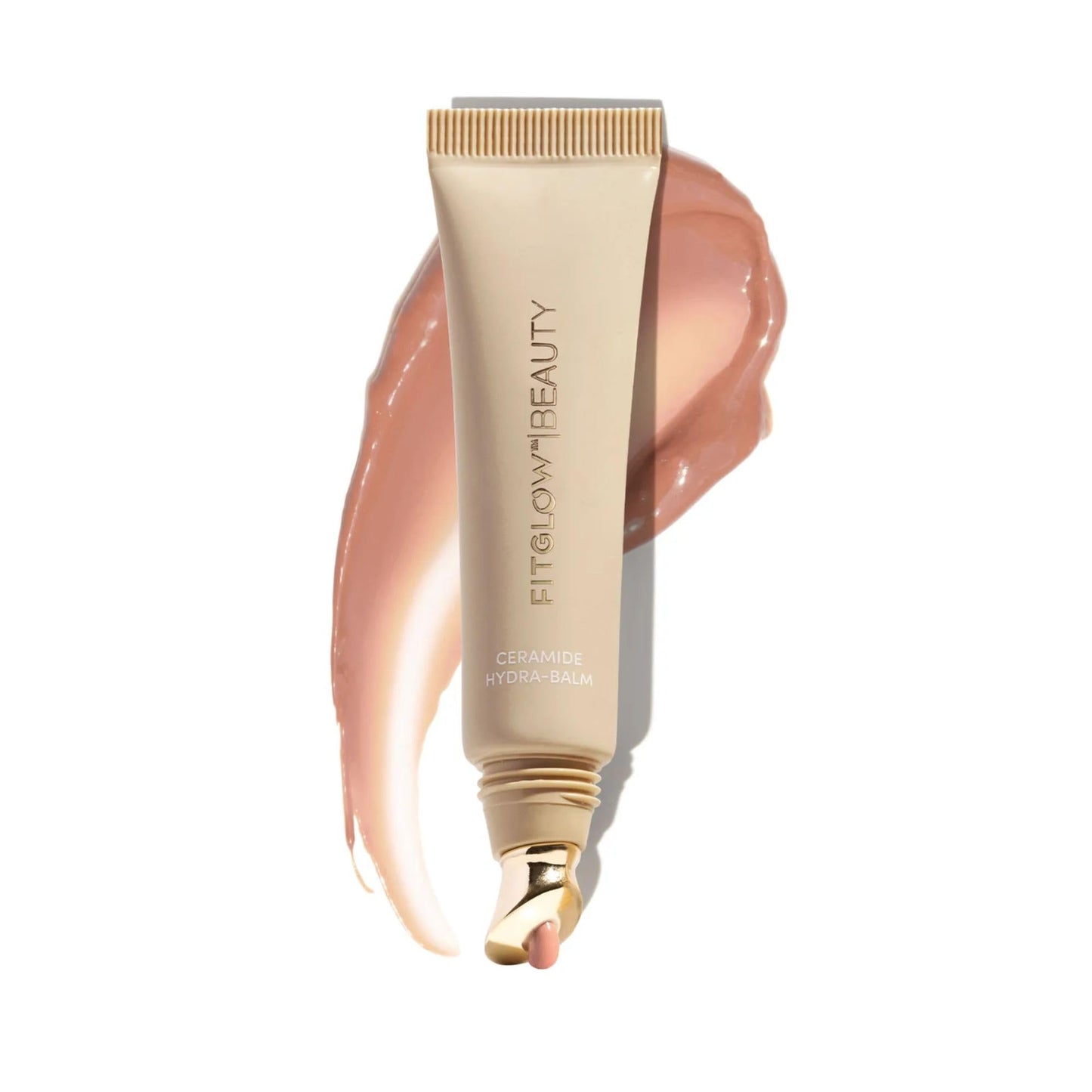 Fitglow Beauty Ceramide Hydra-Balm Lip Gloss - Hydrating Lip Serum with Peptides & Glutathione - Plumping & Anti-Aging Lip Skincare - Dry & Chapped Beauty and Personal Care FITGLOW