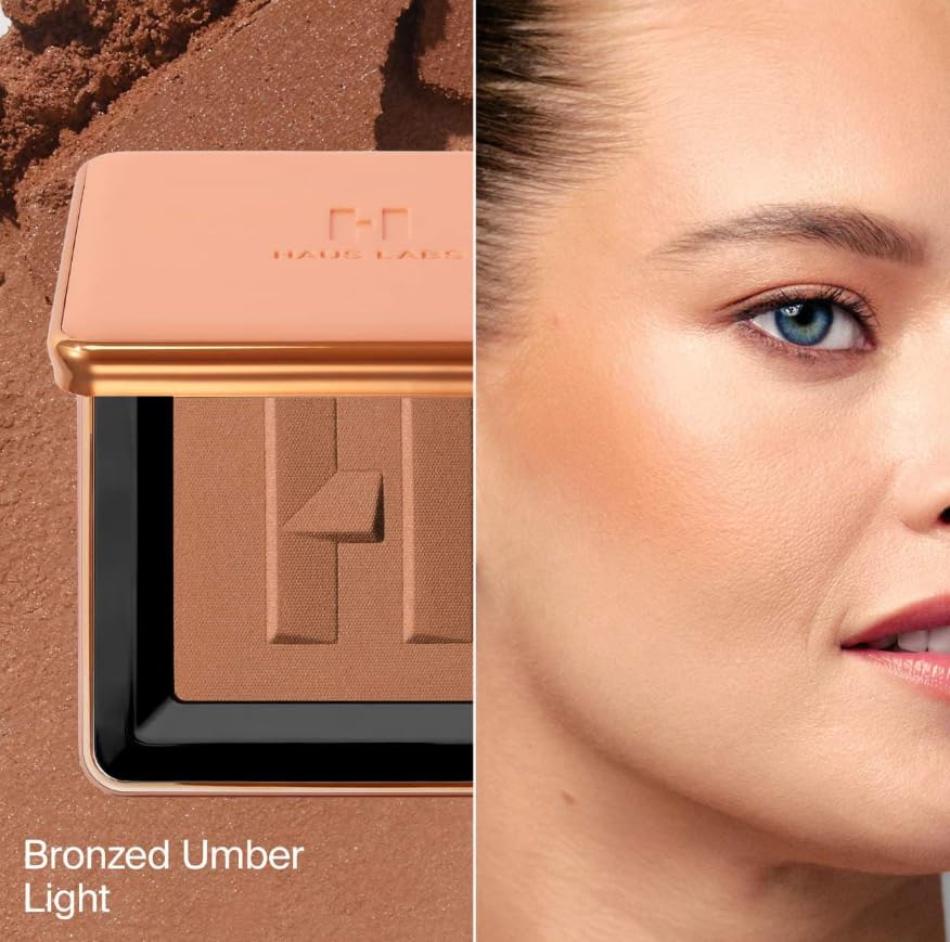 HAUS LABS BY LADY GAGA Power Sculpt Velvet Powder Bronzer - Bronzed Umber Light Beauty & Personal Care HAUS LABS BY LADY GAGA