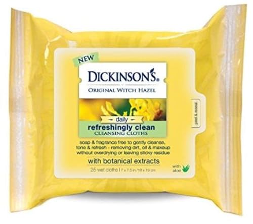 Witch Hazel Cleansing Clo Size 25ct Dickinson'T Original Witch Hazel Cleansing Cloths 25ct Beauty & Personal Care Dickinson's