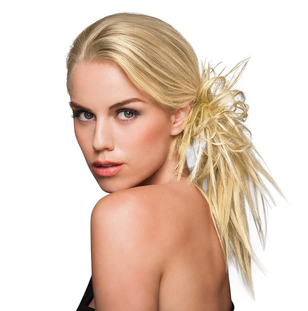 Hairdo Spiky Clip Textured Natural Looking Hairpiece Clip by Hairuwear - R22 Swedish Blonde