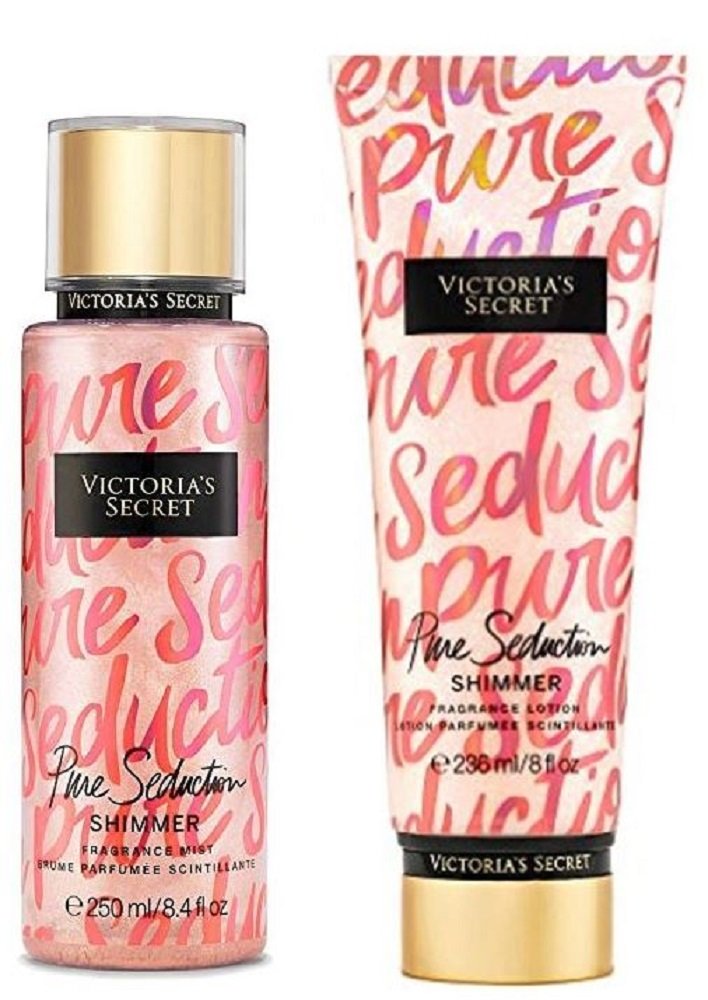 Victoria's Secret Pure Seduction Shimmer Bundle Fragrance Mist and Fragrance Lotion Beauty and Personal Care Victoria's Secret