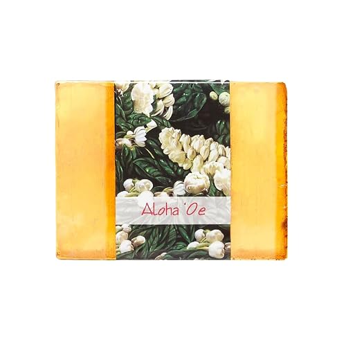 Nabila K Aloha 'Oe Glycerin Bar Soap | Pikaki Flower Scent | Natural, Vegan, Hypoallergenic | 100% Vegetable Glycerin, Sulfate-Free, Paraben-Free | Beauty & Personal Care Nabila K