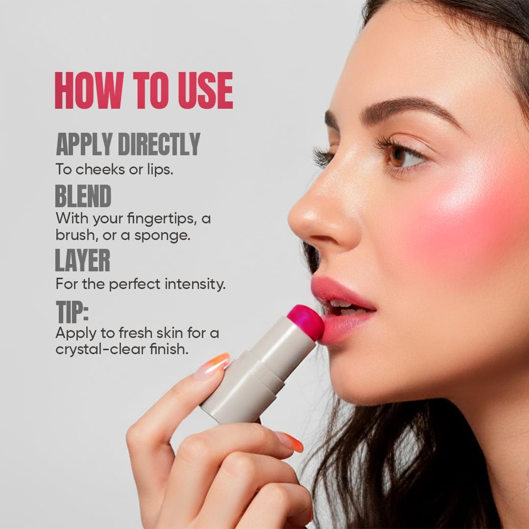 TOTEMICA Cooling Water Jelly Tint, Lip & Cheek Stain | Intense Purple