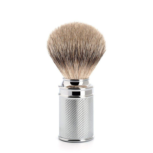 MÜHLE Traditional Silvertip Badger Shaving Brush - Chrome Plated Stainless Steel Handle - Luxury Shave Accessory for Men Beauty and Personal Care MÜHLE