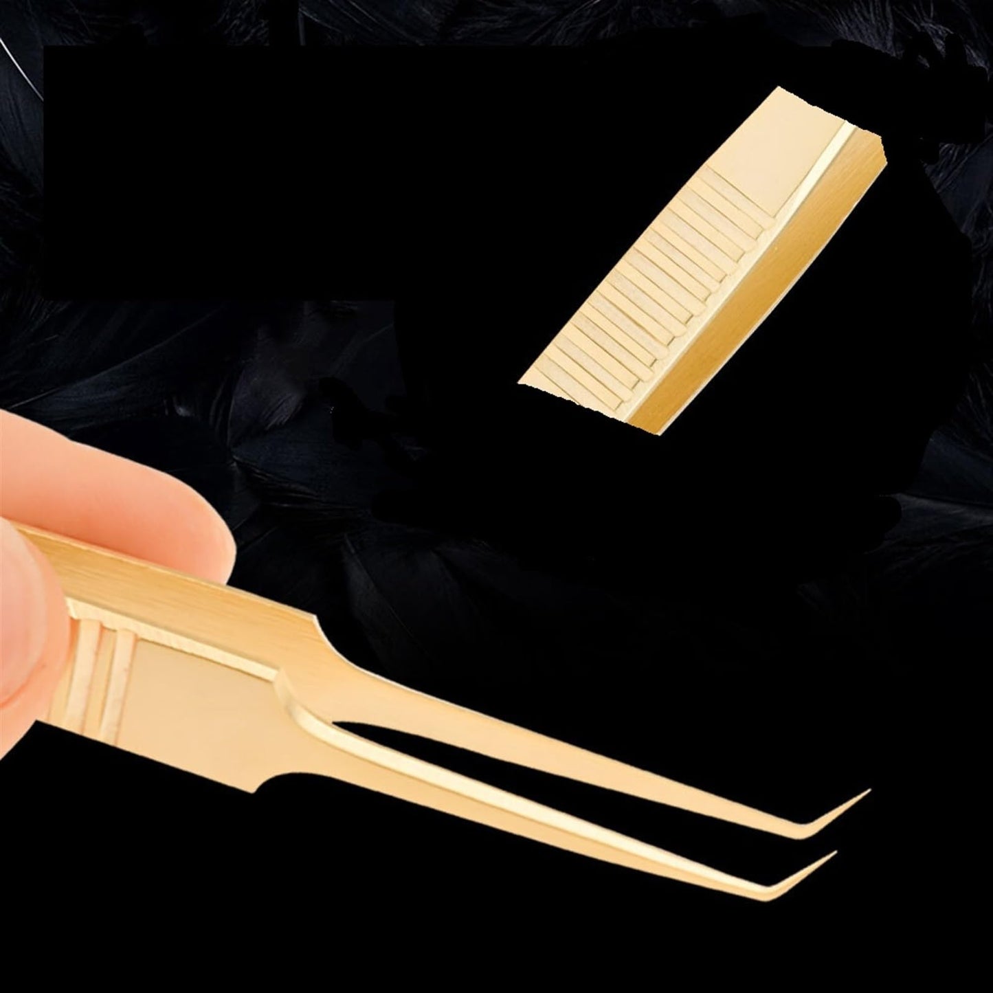 MENGKK Tweezers Advanced Cosmetic Tweezers Eyelash Extension False Eyelashes Tweezers Eyelash Tool Beauty and Personal Care MENGKK