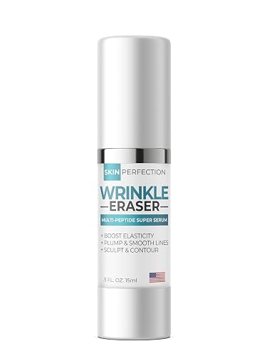 Wrinkle Eraser Supercharged Anti-Aging Peptide Serum Visibly Lifts Firms Hyaluronic Acid Argireline Snap 8 Matrixyl 3000 Edelweiss Inyline Pepha TIght Beauty & Personal Care Peptide Fusion