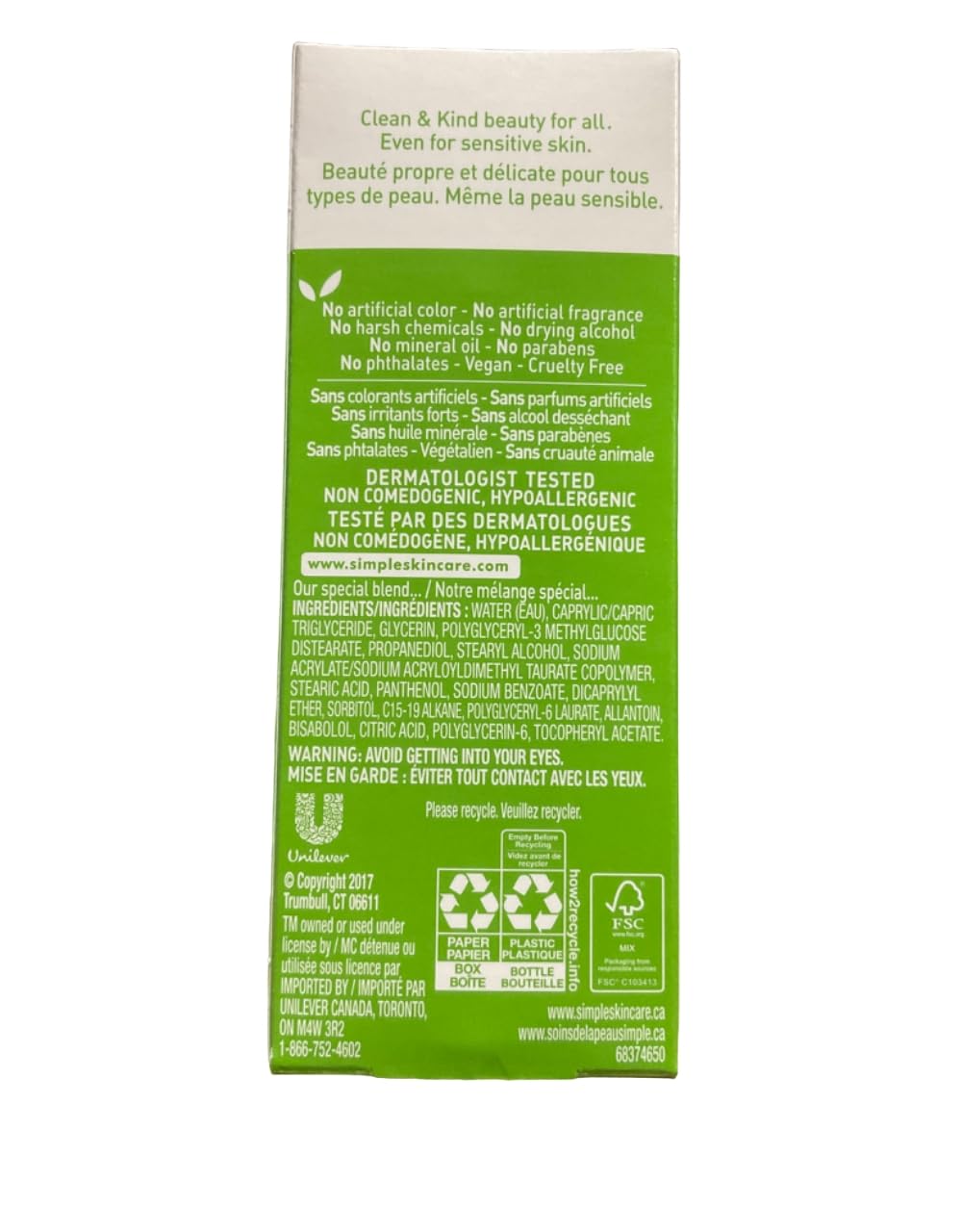 Simple Kind To Skin Replenishing Rich Moisturizer, 4.2oz, Pack of 2 Beauty & Personal Care Bruder