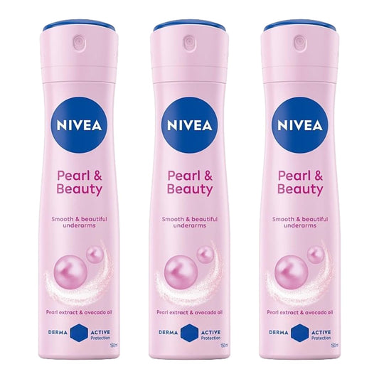 Nivea - Pearl And Beauty Deodorant Spray - 5.07 fl oz - Pack of 3 Beauty and Personal Care NIVEA