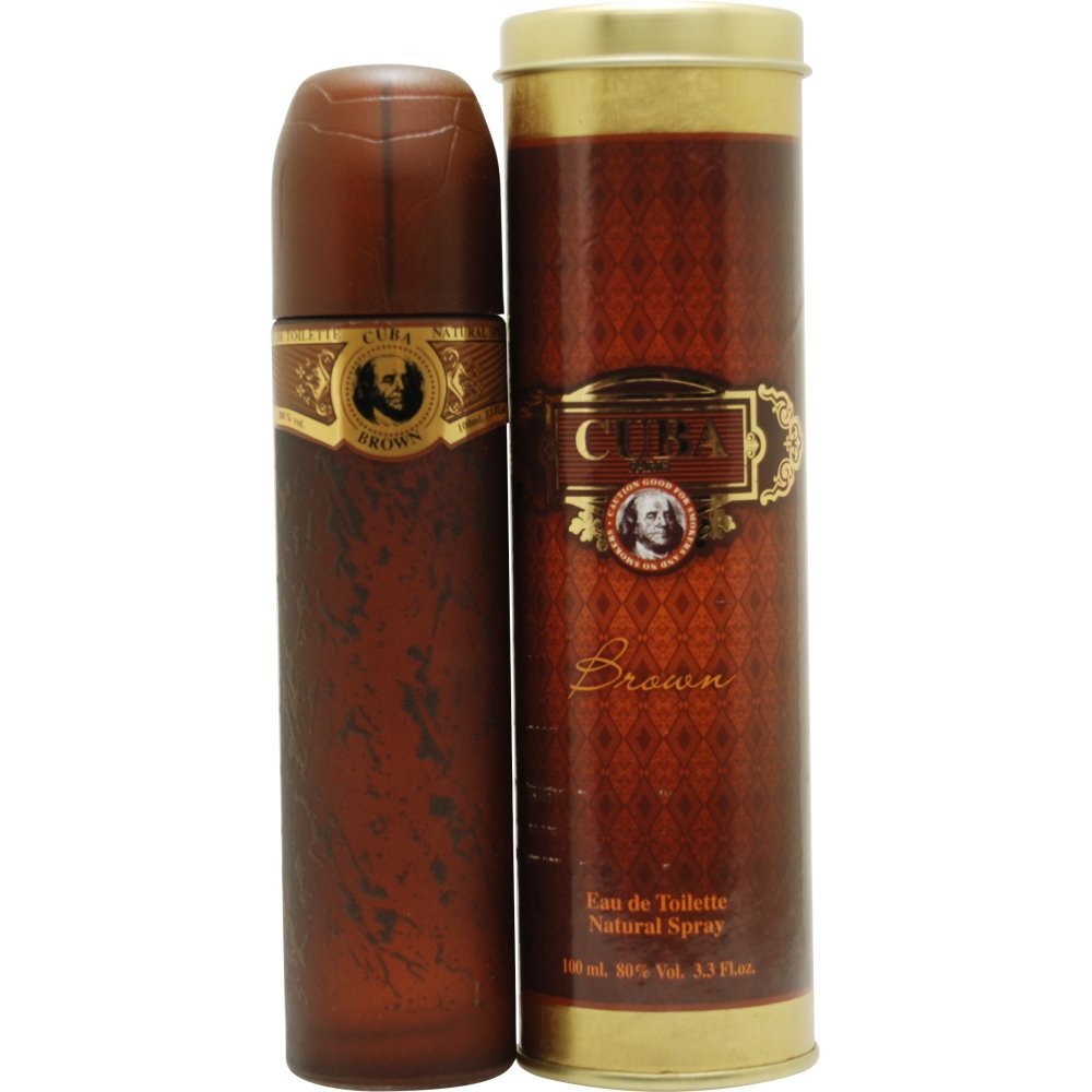 Cuba Brown FOR MEN by Cuba - 3.3 oz EDT Spray Beauty & Personal Care Cuba