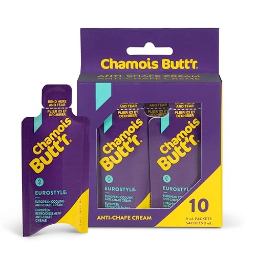 Chamois Butt'r Eurostyle Anti-Chafe Cream, 10-pack of 9mL packets Beauty & Personal Care Chamois Butt'r