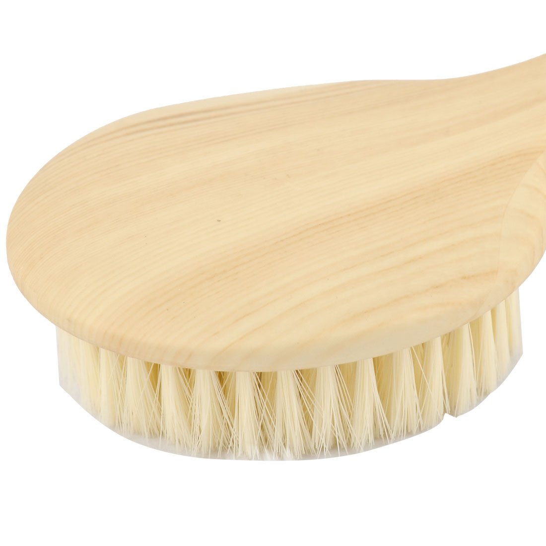 Ruilogod Wooden Flat Handle Nylon Bathroom Round Back Body Scrubber Bath Brush Wood Color (id: 7d0 457 bc0 e0c 490 Beauty and Personal Care Ruilogod