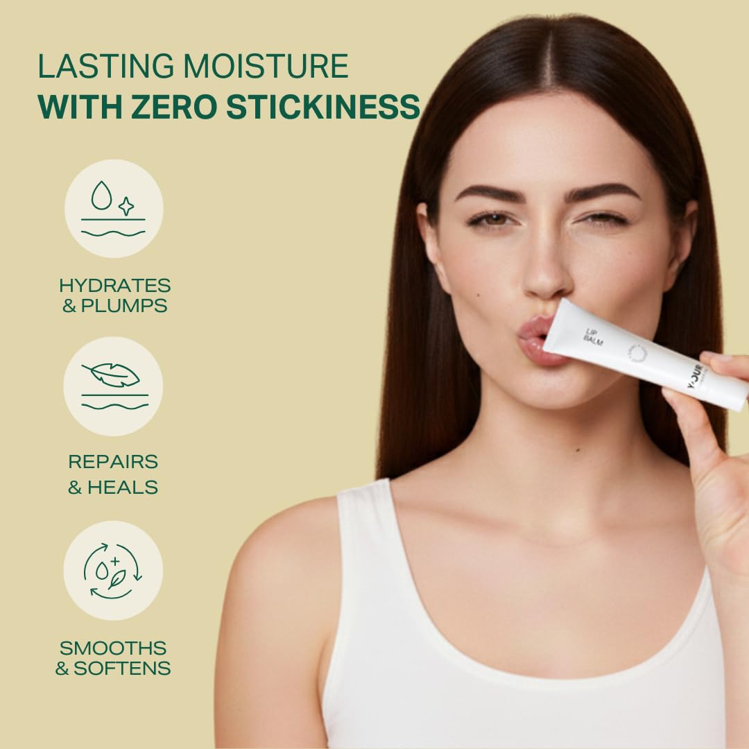 Y’OUR Intensive Healing Lip Balm for Dry Chapped Lips - Deeply Hydrating Lip Treatment - Hyaluronic Acid, Shea Butter & Rosehip Oil - Repairing Beauty and Personal Care Y'OUR