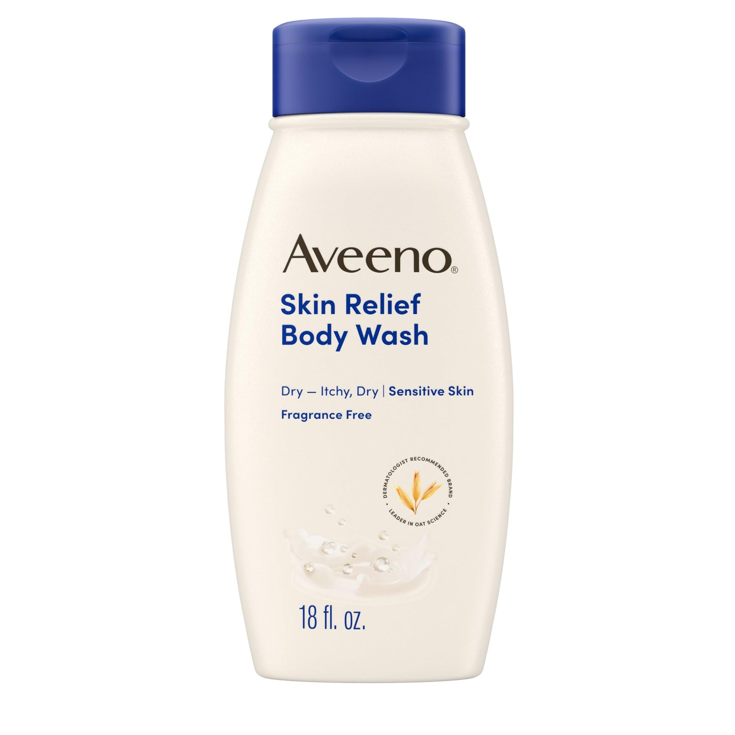 Aveeno Skin Relief Body Wash, Fragrance-Free with Triple Oat® complex, Gentle Daily Cleanser for Sensitive Skin Leaves Itchy, Dry Skin Feeling Soothed Beauty & Personal Care Aveeno