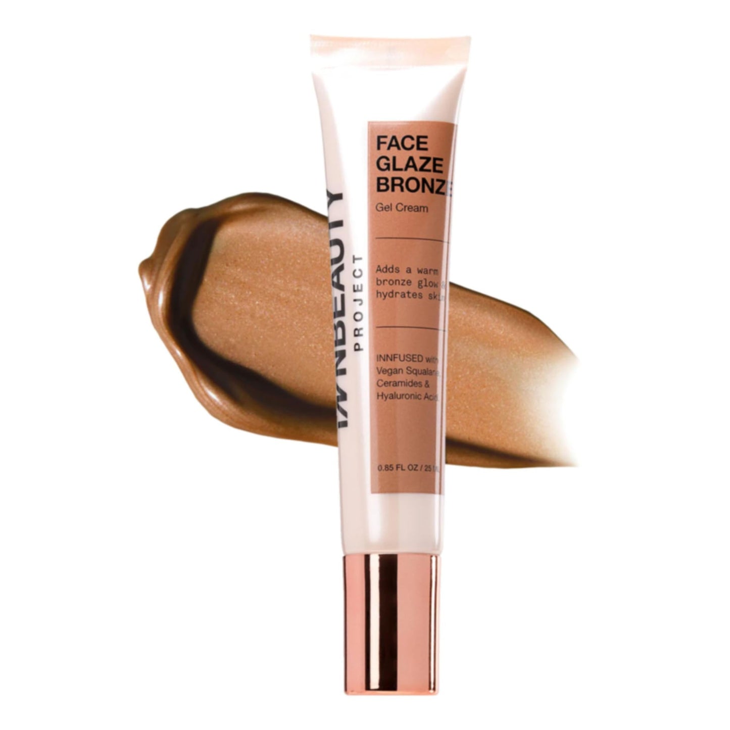 INNBEAUTY Project Face Glaze, Bronze Highlighting Cream, Skin Barrier Protect & Glow Moisturizer with Ceramides & Hydrating Actives, 0.85 OZ (25ml) Beauty & Personal Care Innbeauty Project