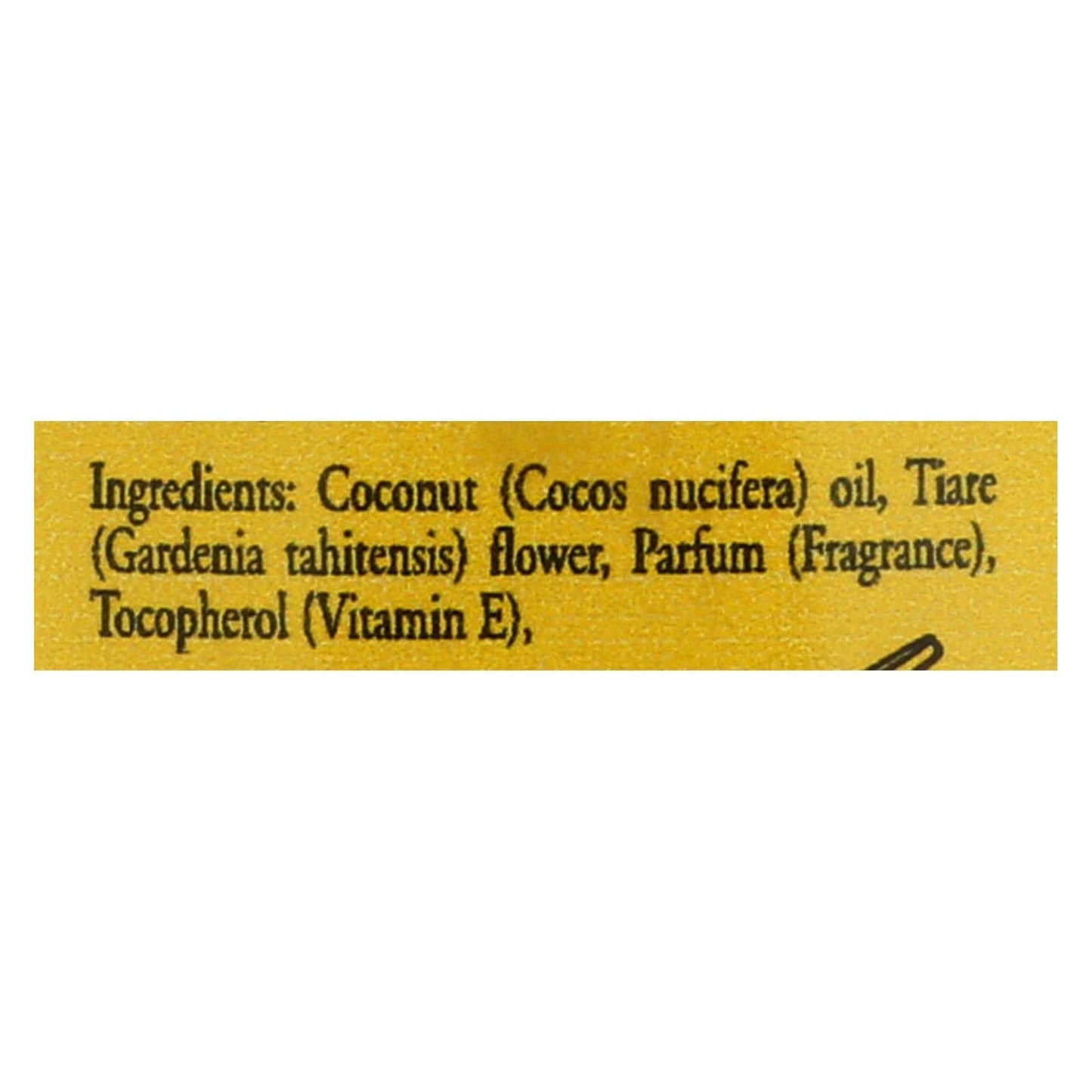 Monoi Tiare Tahiti Coconut Oil Vanilla - 4 fl oz Beauty & Personal Care Tayongpo