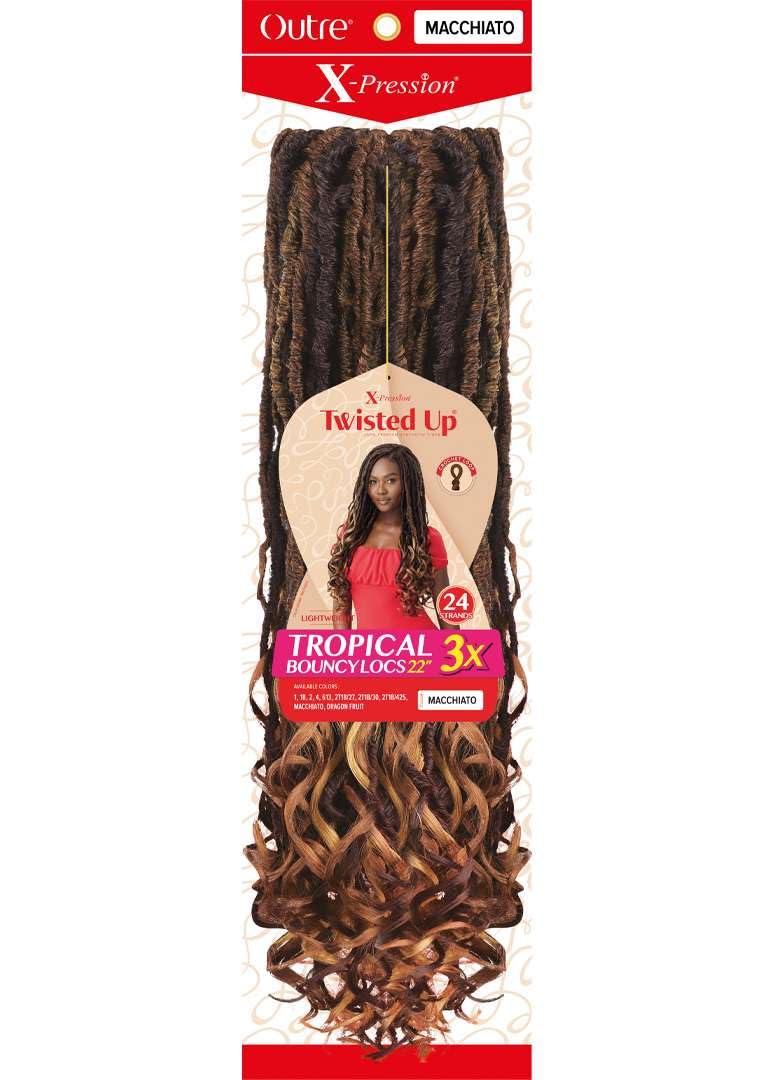 Outre X-Pression - Twisted Up - Tropical Bouncy Locs 22" 3X (2T1B/27)