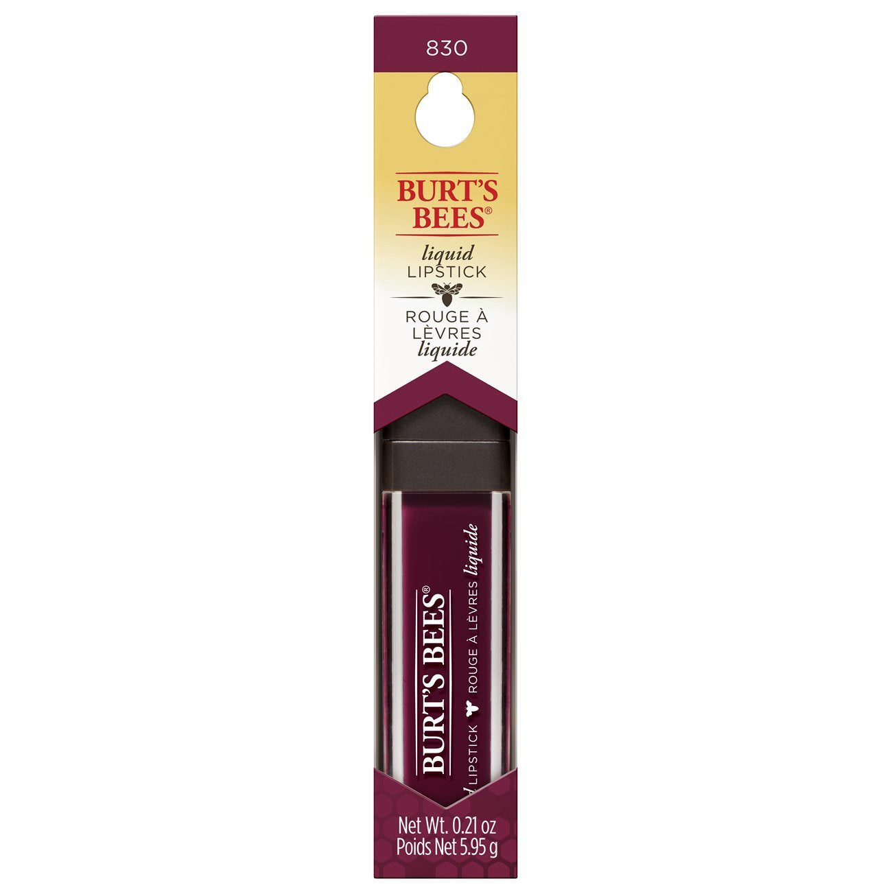 Burt's Bees 100% Natural Glossy Liquid Lipstick, Wine Waters, 1 Tube Beauty & Personal Care Burt's Bees