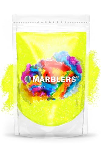 MARBLERS Neon Glitter [Fluorescent Yellow] 3oz (85g) | Fine | Non-Toxic, Vegan, Cruelty-Free | Face, Body, Eyeshadow, Hair, Festival, Party Makeup | Beauty & Personal Care MARBLERS