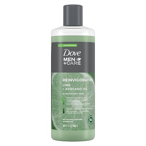 Dove Men+Care Lime + Avocado Oil Body Wash, 18 Fl Oz (532 mL) Beauty & Personal Care Dove