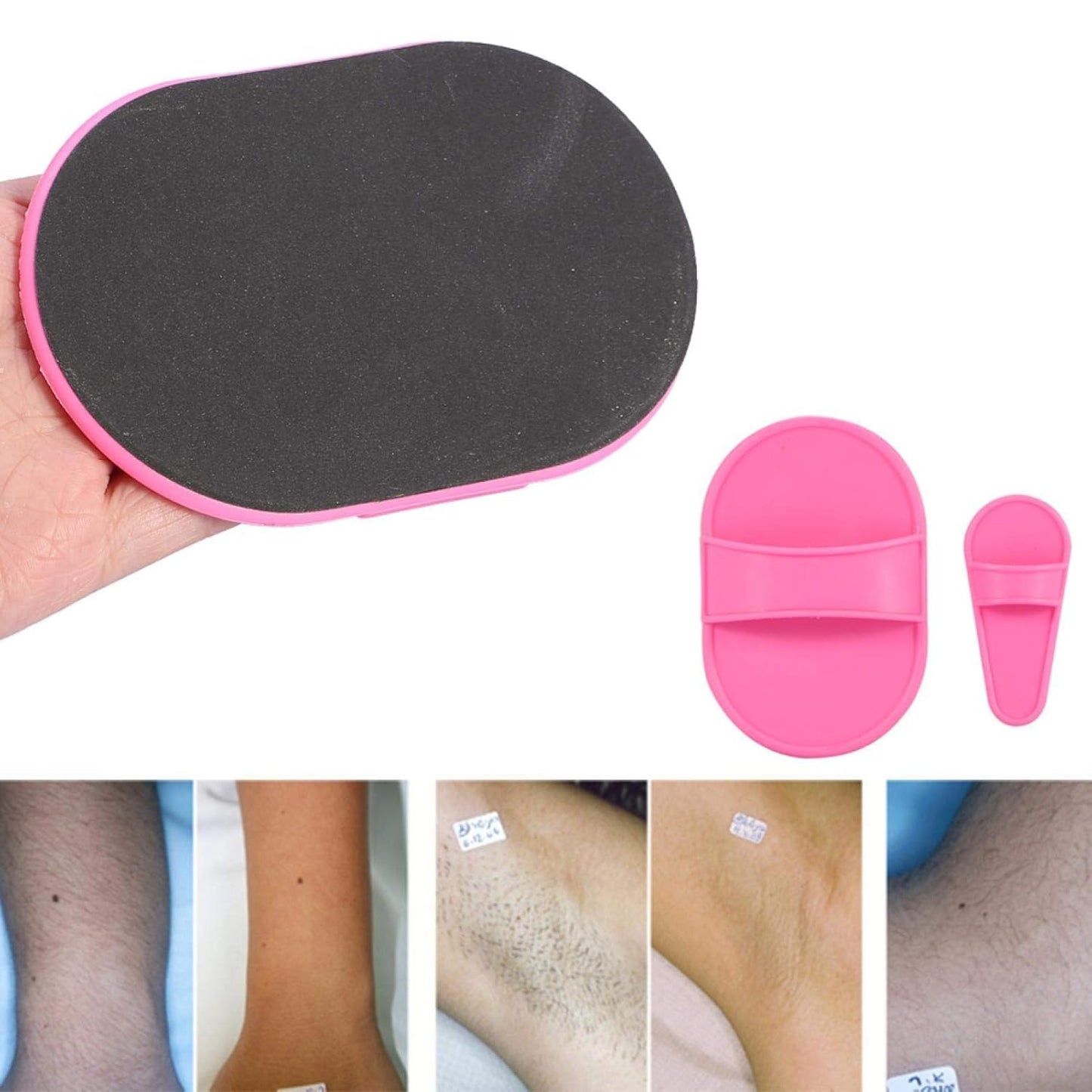 100PCS Hair Removal and Exfoliating Buffer Refill Pads - Dual Size Replaceable Sandpaper Strips for Manual Hair Remover Tools, Legs, Face, Bikini Beauty and Personal Care misppro