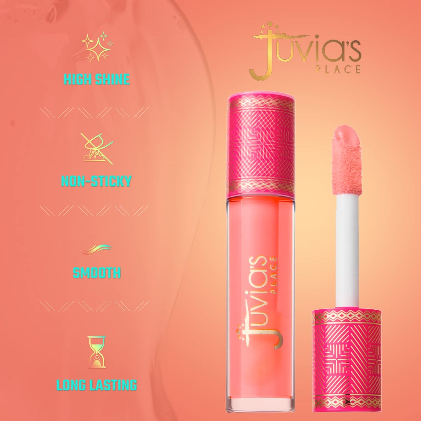 Juvia's Place Long Lasting Hydrating The Reds & Berries Lip Gloss Glass Ruby Rose, 16 oz, Soft Red Beauty & Personal Care Juvia's Place