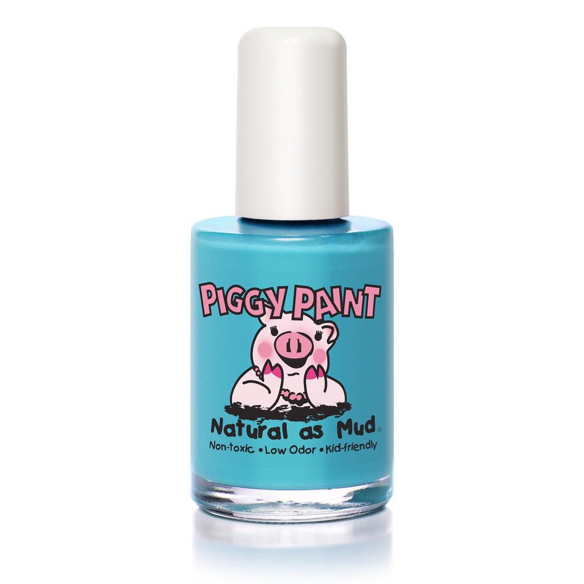 Piggy Paint Nail Polish, Non-Toxic, Natural, Vegan - Bright Turquoise